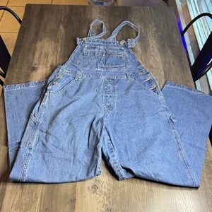 L.A. Blues Y2K Denim Overalls with Wide Leg